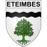 Pegatinas escudo de armas de Eteimbes adhesivo de la etiqueta engomada