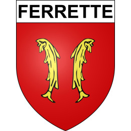 Pegatinas escudo de armas de Ferrette adhesivo de la etiqueta engomada