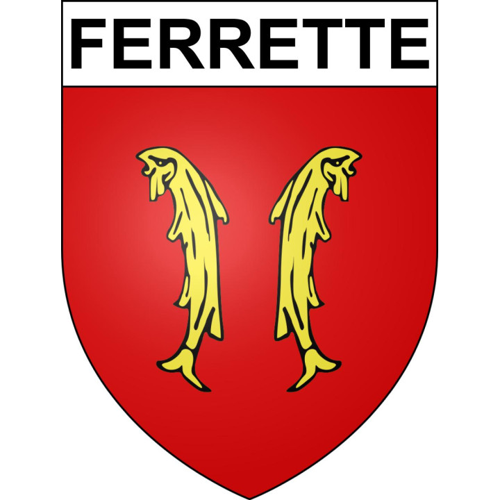 Pegatinas escudo de armas de Ferrette adhesivo de la etiqueta engomada