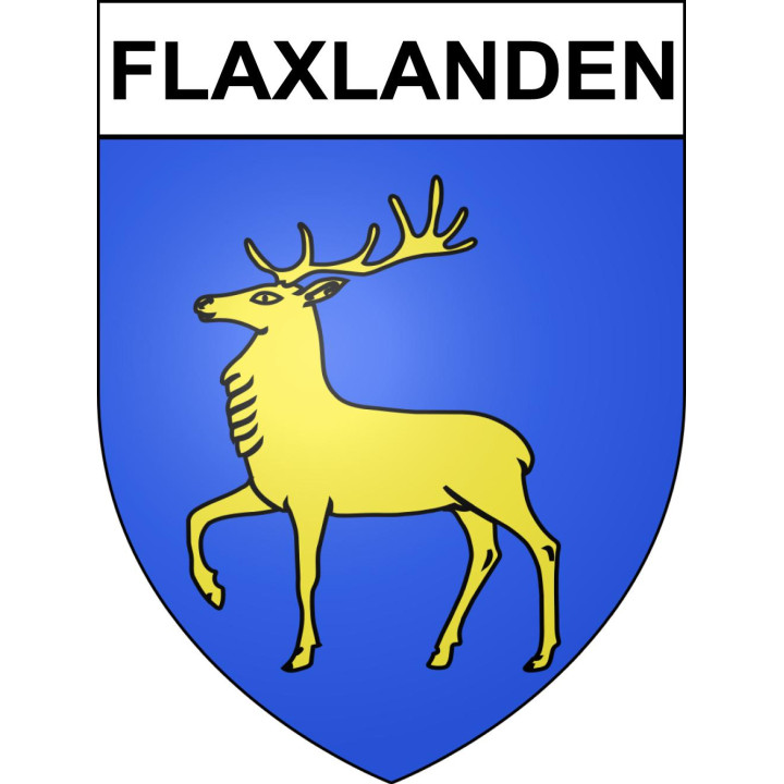Pegatinas escudo de armas de Flaxlanden adhesivo de la etiqueta engomada