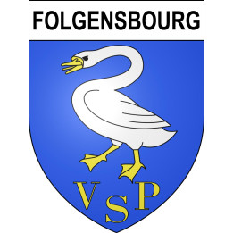 Stickers coat of arms Folgensbourg adhesive sticker