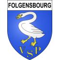 Stickers coat of arms Folgensbourg adhesive sticker