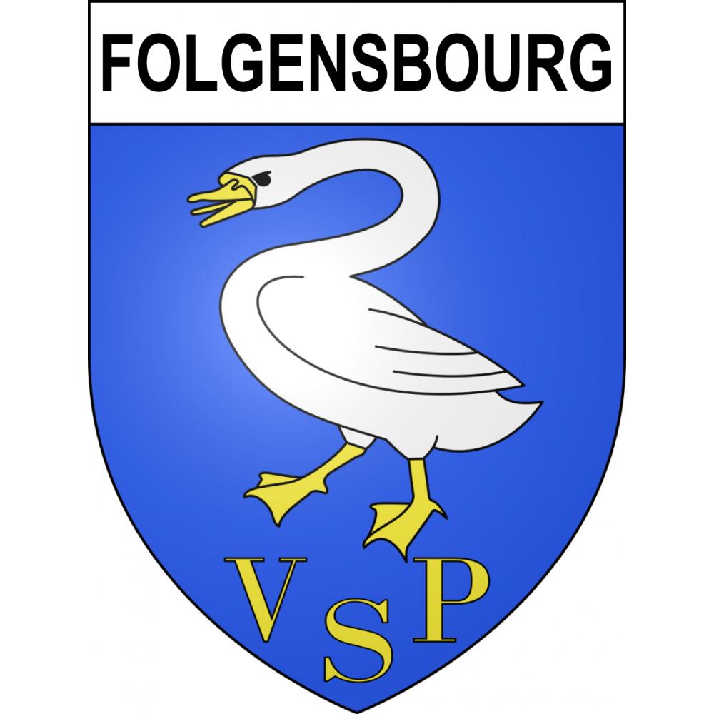 Stickers coat of arms Folgensbourg adhesive sticker