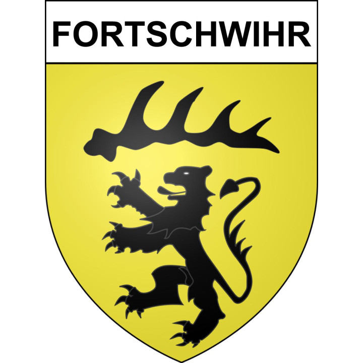 Pegatinas escudo de armas de Fortschwihr adhesivo de la etiqueta engomada