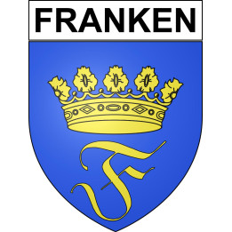 Pegatinas escudo de armas de Franken adhesivo de la etiqueta engomada