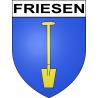 Pegatinas escudo de armas de Friesen adhesivo de la etiqueta engomada
