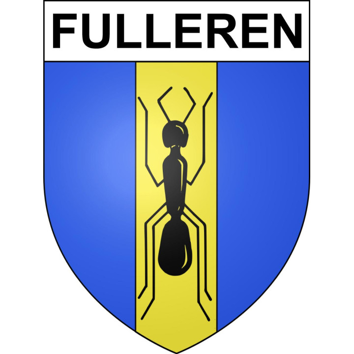 Fulleren 68 ville sticker blason écusson autocollant adhésif
