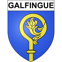 Galfingue 68 ville sticker blason écusson autocollant adhésif