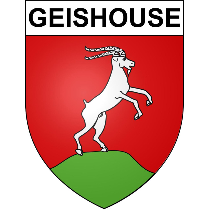 Geishouse 68 ville sticker blason écusson autocollant adhésif
