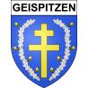 Pegatinas escudo de armas de Geispitzen adhesivo de la etiqueta engomada