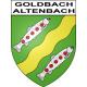 Goldbach-Altenbach Sticker wappen, gelsenkirchen, augsburg, klebender aufkleber