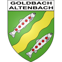 Stickers coat of arms Goldbach-Altenbach adhesive sticker