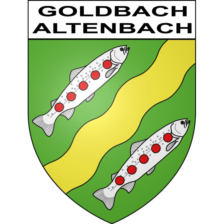 Stickers coat of arms Goldbach-Altenbach adhesive sticker