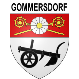 Gommersdorf Sticker wappen, gelsenkirchen, augsburg, klebender aufkleber