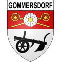 Pegatinas escudo de armas de Gommersdorf adhesivo de la etiqueta engomada