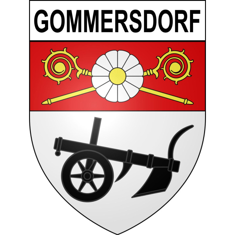 Stickers coat of arms Gommersdorf adhesive sticker