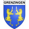 Pegatinas escudo de armas de Grenzingen adhesivo de la etiqueta engomada