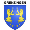 Grenzingen Sticker wappen, gelsenkirchen, augsburg, klebender aufkleber