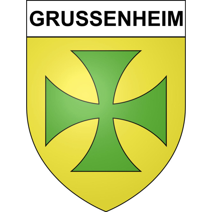 Grussenheim Sticker wappen, gelsenkirchen, augsburg, klebender aufkleber