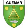 Pegatinas escudo de armas de Guémar adhesivo de la etiqueta engomada