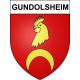Pegatinas escudo de armas de Gundolsheim adhesivo de la etiqueta engomada