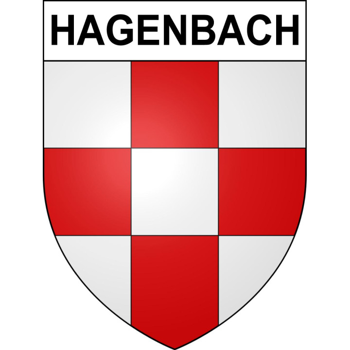 Stickers coat of arms Hagenbach adhesive sticker