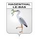 Hagenthal-le-Bas Sticker wappen, gelsenkirchen, augsburg, klebender aufkleber