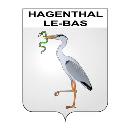 Hagenthal-le-Bas 68 ville sticker blason écusson autocollant adhésif