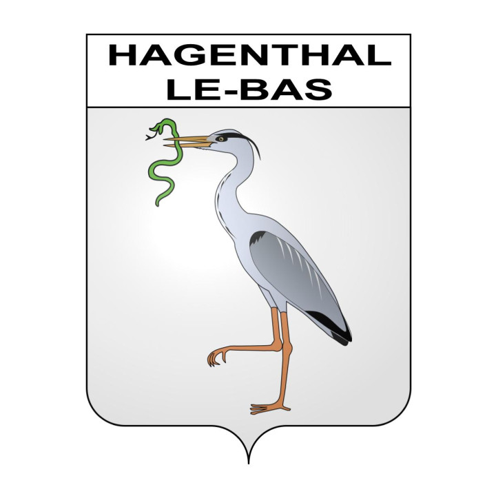Hagenthal-le-Bas Sticker wappen, gelsenkirchen, augsburg, klebender aufkleber
