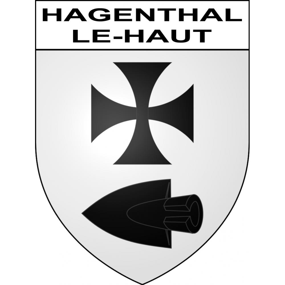 Pegatinas escudo de armas de Hagenthal-le-Haut adhesivo de la etiqueta engomada