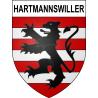Hartmannswiller Sticker wappen, gelsenkirchen, augsburg, klebender aufkleber