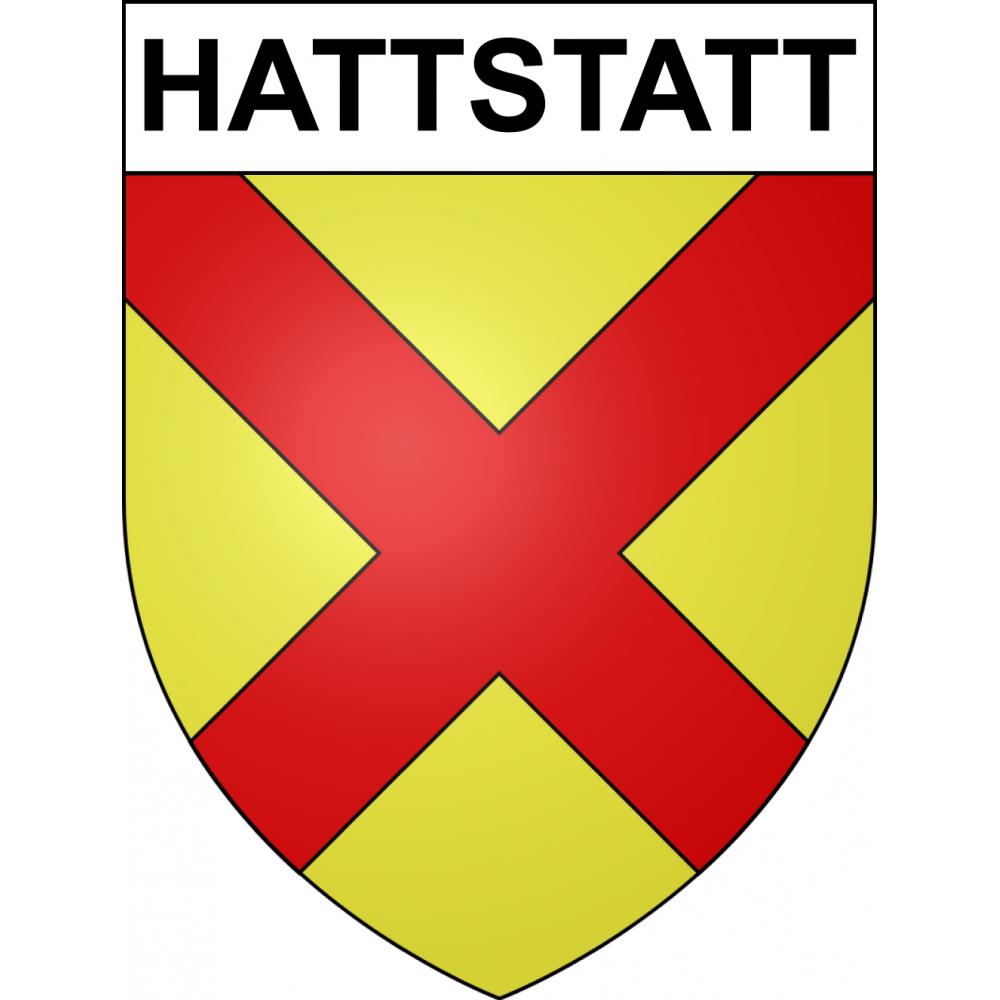 Hattstatt Sticker wappen, gelsenkirchen, augsburg, klebender aufkleber