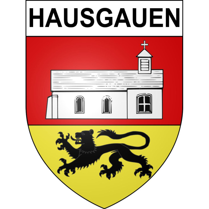 Hausgauen 68 ville sticker blason écusson autocollant adhésif