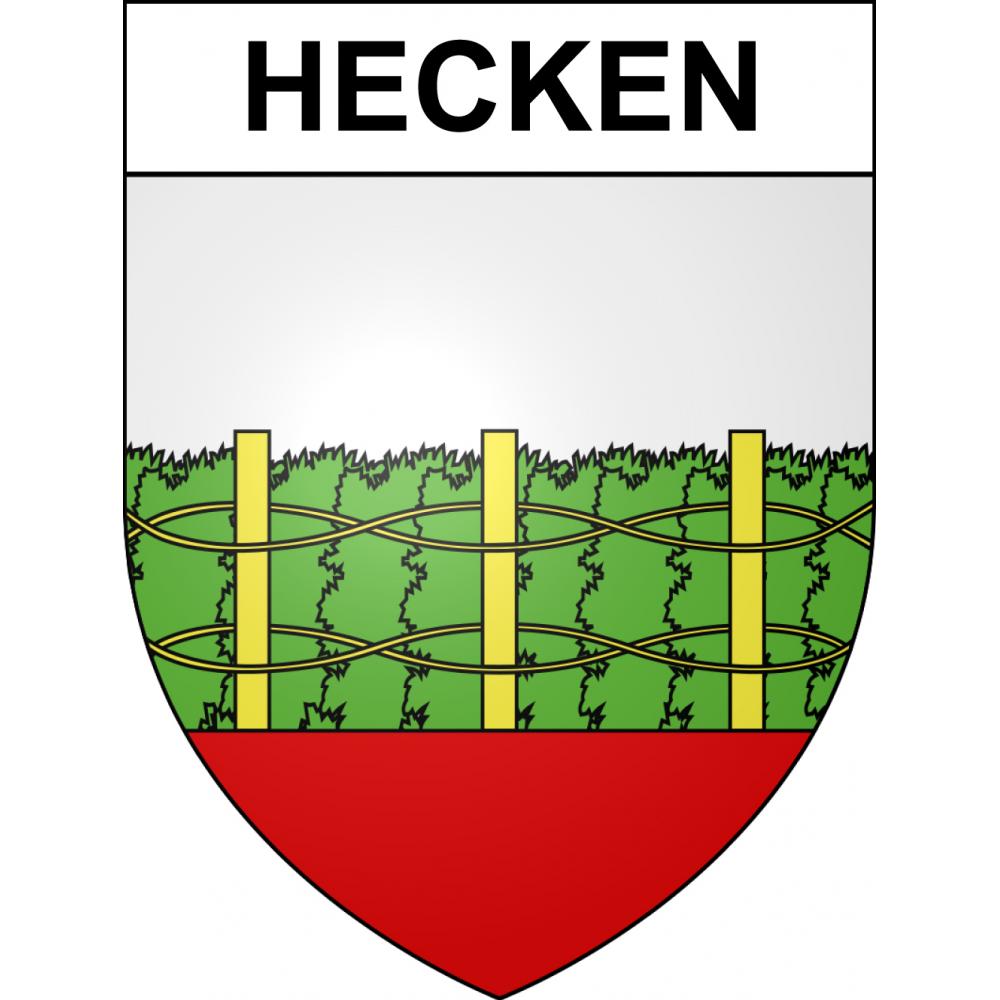 Pegatinas escudo de armas de Hecken adhesivo de la etiqueta engomada