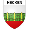 Hecken 68 ville sticker blason écusson autocollant adhésif