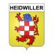 Heidwiller 68 ville sticker blason écusson autocollant adhésif