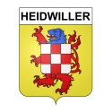 Pegatinas escudo de armas de Heidwiller adhesivo de la etiqueta engomada