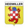 Heidwiller 68 ville sticker blason écusson autocollant adhésif