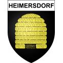 Pegatinas escudo de armas de Heimersdorf adhesivo de la etiqueta engomada