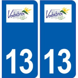 13 Venelles logo ville autocollant plaque sticker