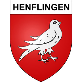 Pegatinas escudo de armas de Henflingen adhesivo de la etiqueta engomada