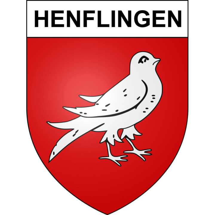 Henflingen Sticker wappen, gelsenkirchen, augsburg, klebender aufkleber
