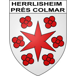 Herrlisheim près Colmar Sticker wappen, gelsenkirchen, augsburg, klebender aufkleber