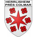 Herrlisheim près Colmar Sticker wappen, gelsenkirchen, augsburg, klebender aufkleber
