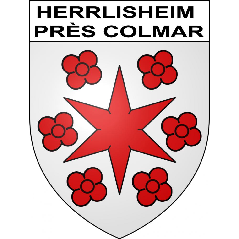 Stickers coat of arms Herrlisheim près Colmar adhesive sticker