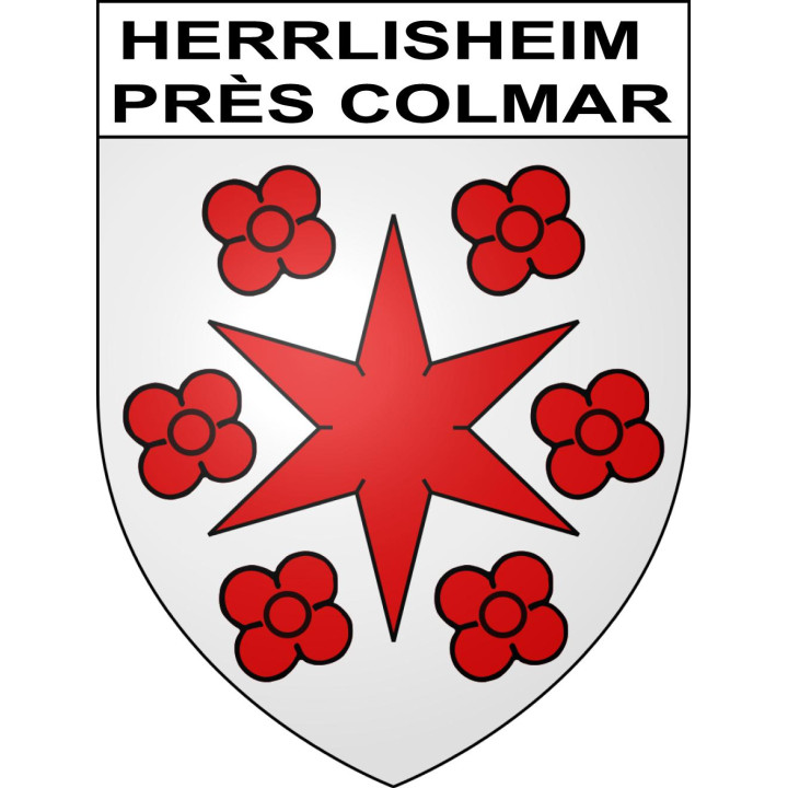Herrlisheim près Colmar Sticker wappen, gelsenkirchen, augsburg, klebender aufkleber