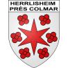 Stickers coat of arms Herrlisheim près Colmar adhesive sticker