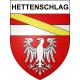 Hettenschlag 68 ville sticker blason écusson autocollant adhésif