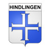 Pegatinas escudo de armas de Hindlingen adhesivo de la etiqueta engomada
