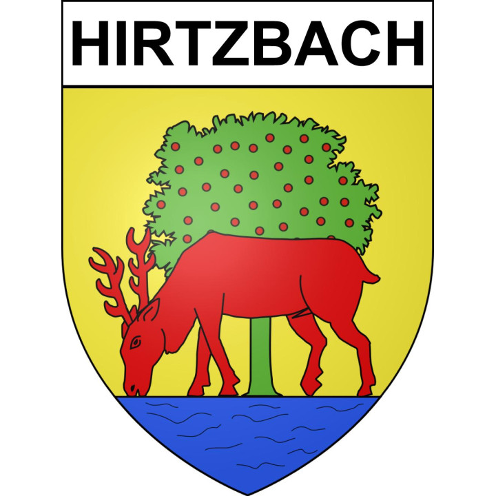 Stickers coat of arms Hirtzbach adhesive sticker